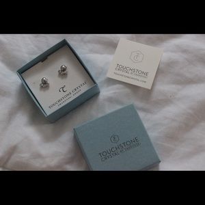 TOUCHSTONE CRYSTAL SWAROVSKI Mixed Media Earrings